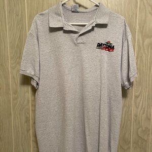 DAYTONA 500 GOLF POLO SHIRT GRAY XL